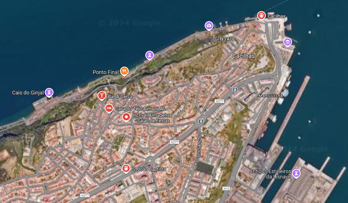 Mapa de Almada